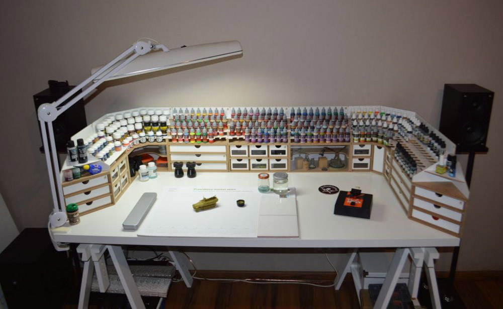 Scale Model Painting Tools Coloring Table for Assembling Miniature Models
